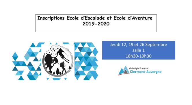 Inscriptions Jeunes 2019-2020 image article