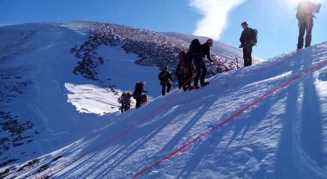 Randonnée alpine dans le val Blanc le 15 janvier 2022 image article
