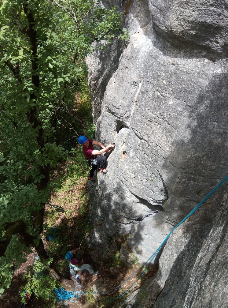 Escalade en falaise