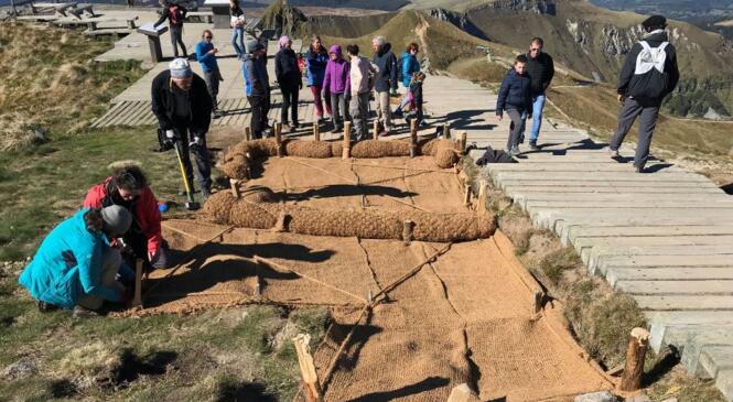 Rénovation de sentier au Sancy, le 10 octobre 2021 image article
