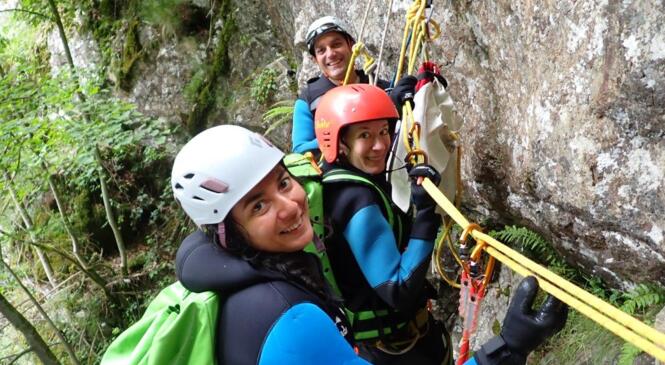Initiation canyon au Cornillou, 8 juin 2024. image article
