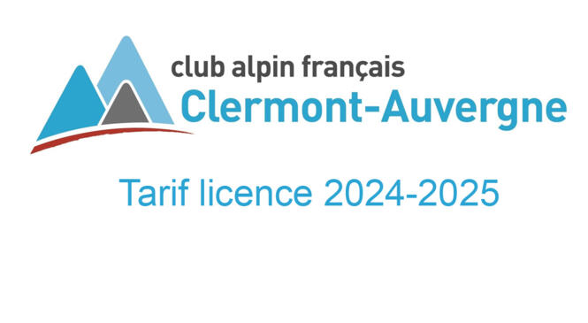Tarif licence 2024-2025 image article